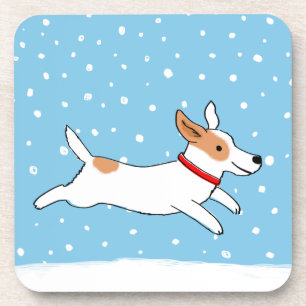 Posavasos Jack Russell Terrier - día de fiesta feliz del