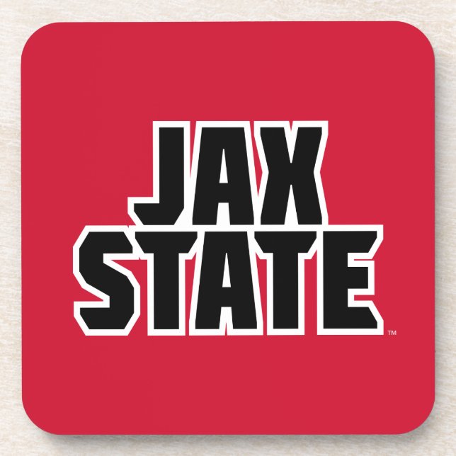 Posavasos Jacksonville State University JAX STATE Bold Texto (Frente)