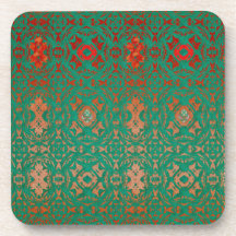 Jade bohemia y patrón rojo rusos