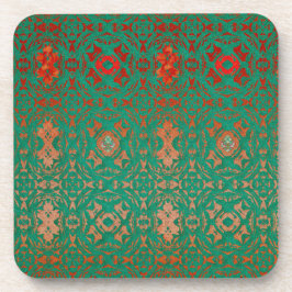 Posavasos Jade bohemia y patrón rojo rusos