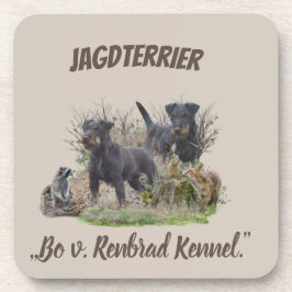 Posavasos Jagdterrier, Bo contra Renbrad Kennel". Pegatina P