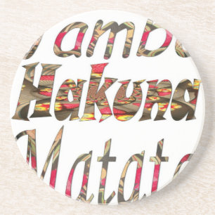 Posavasos Jambo Hakuna Matata Arte Vintage Africano Impreso