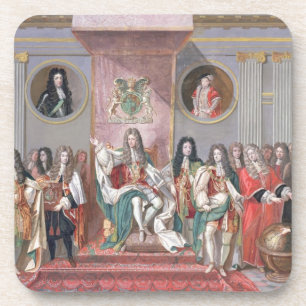 Posavasos James II (1633-1701) que recibe el Sc matemático