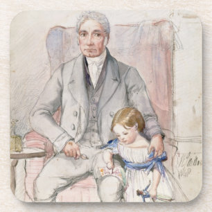 Posavasos James Wyatt con su Grandaughter Maria, la más
