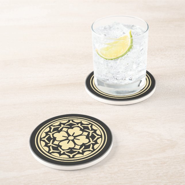 Posavasos Japanese Clover Crest (Kamon) (Lado)