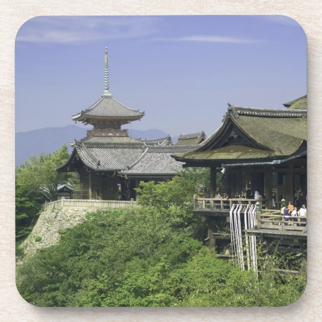 Posavasos Japón, Kioto, La visión desde el templo Kiyomizu (Frente)