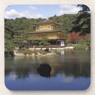 Posavasos Japón, Kyoto, Pabellón Dorado, Templo Zen