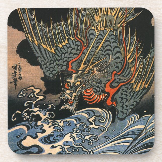 Posavasos JAPONÉS Soporte de plástico duro (Frente)