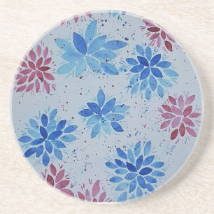 Posavasos Jardín Botánico Acuarela Coaster Floral