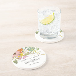 Posavasos Jardín de flores de primavera para despedida de so