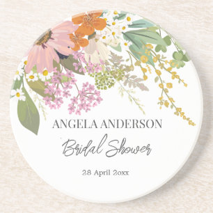 Posavasos Jardín de flores de primavera para despedida de so