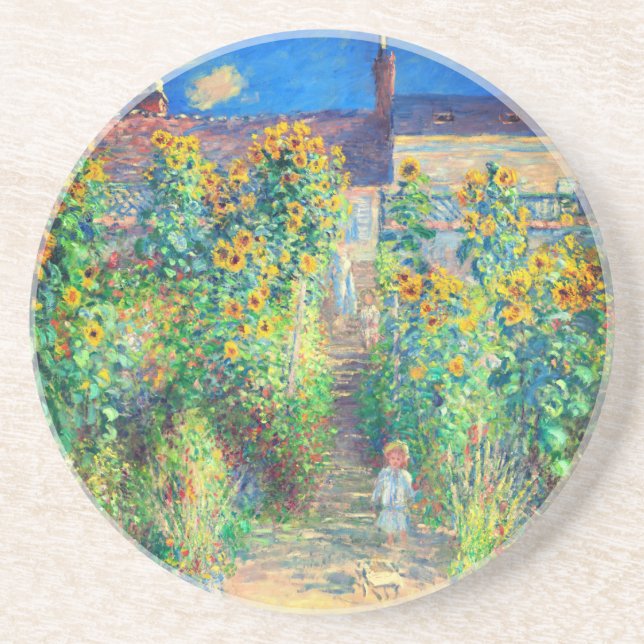 Posavasos Jardín de flores Monet (Frente)