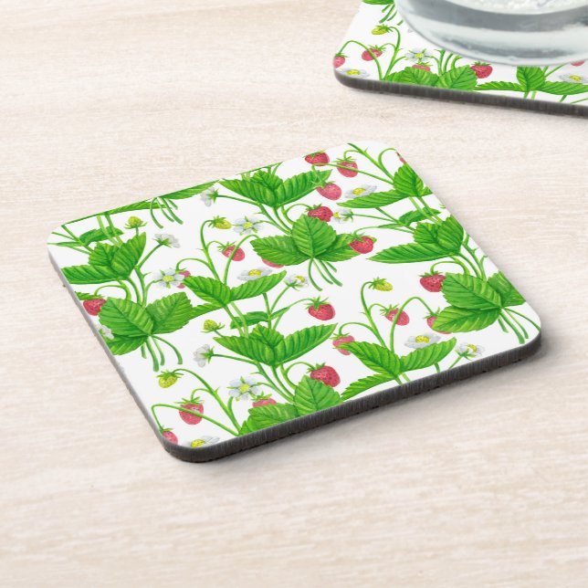 Posavasos Jardín de fresa (Lado Izquierdo)
