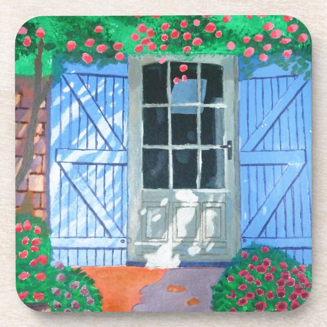 Posavasos Jardín de granja francés (Frente)
