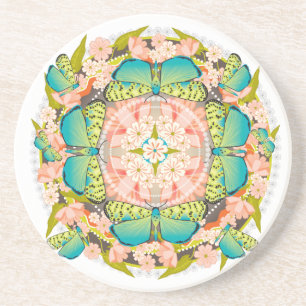 Posavasos Jardín de mariposas