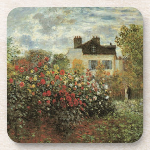 Posavasos Jardín de Monet en Argenteuil por Claude Monet