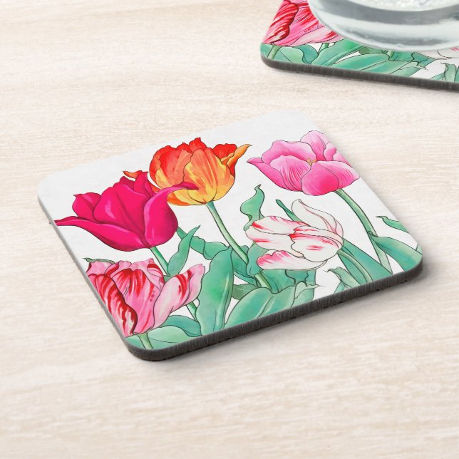 Posavasos Jardín de Tulips (Lado Izquierdo)