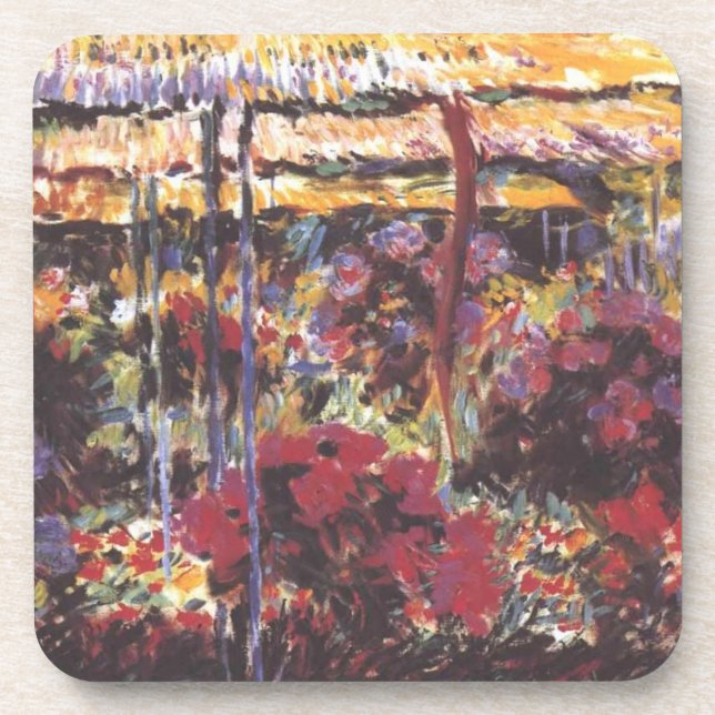 Posavasos Jardín en Giverny - Claude Monet - c1900 (Frente)