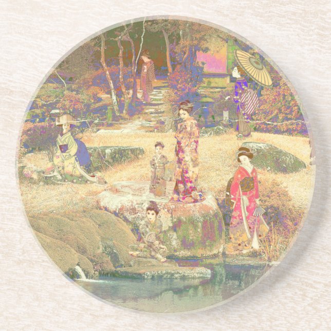 Posavasos Jardín Japonés II / Edición Lavada (Frente)