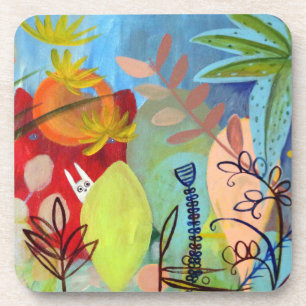 Posavasos jardín mágico