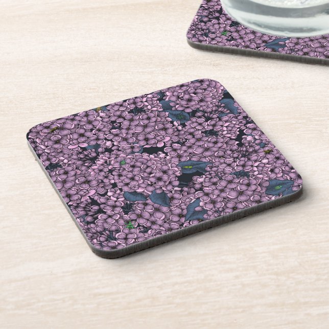 Posavasos Jardín Violet Lilac (Lado Izquierdo)