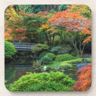 Posavasos Jardines Japoneses En Otoño En Portland, Oregon 3