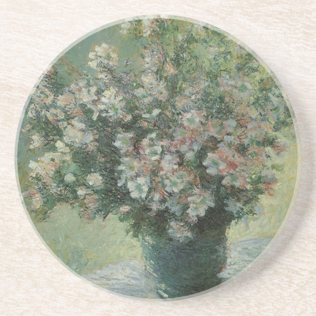 Posavasos Jarrón de flores de Claude Monet (Frente)