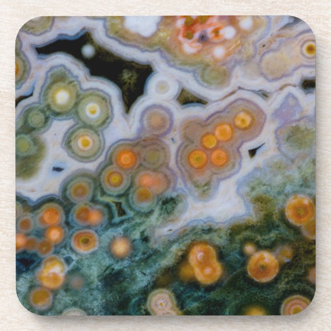 Posavasos Jasper Océano Manchado (Frente)