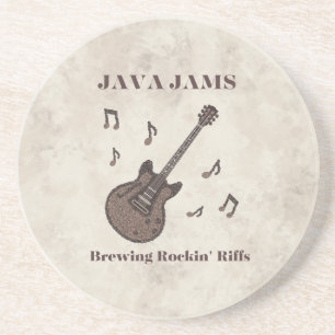 Posavasos Java Jams-Cerveza Riffs Rockeadores-Café-Guitarra-