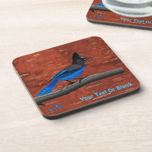 Posavasos Jay On Inner Birch Bark de Steller