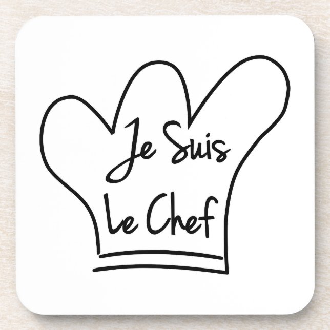 Posavasos Je Suis Le Chef (Frente)