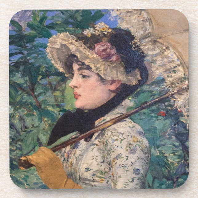 Posavasos Jeanne (Primavera)  Por Édouard Manet (Frente)