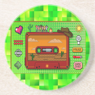 Posavasos Jeans games pixel art.