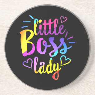 Posavasos Jefa Pequeña Señora Niñas Hijas Bebé mini jefa