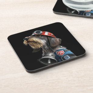 Posavasos Jefe de bomberos Wire-Hair Dachshund Perro