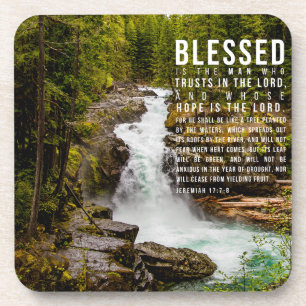 Posavasos Jeremías 17:7-8 Naturaleza de la Biblia Cristiana