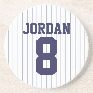 Posavasos Jersey de béisbol con nombre y número personalizad