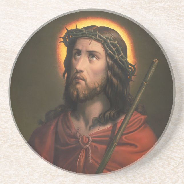 Posavasos Jesucristo con corona de ánimos (Frente)