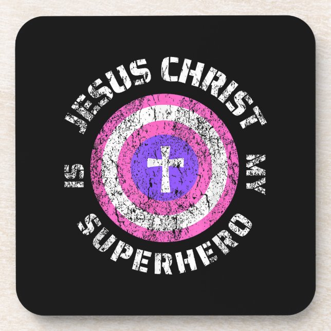 Posavasos Jesucristo Es Mi Superhéroe Jesús (Frente)