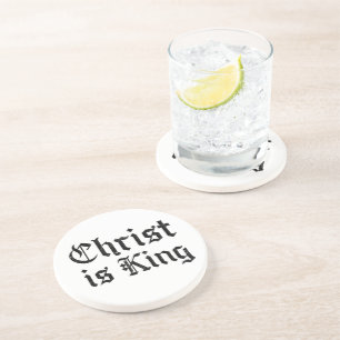 Posavasos Jesucristo es Rey - estilo gótico grunge erosionad