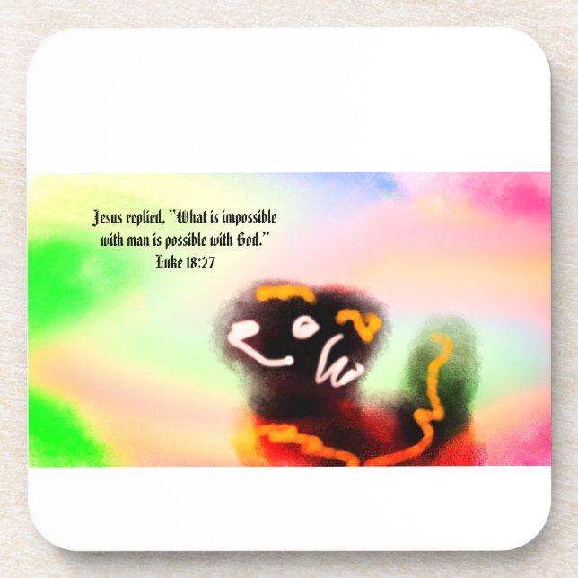 Posavasos Jesús aquí  (Frente)