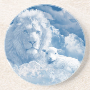 POSAVASOS JESÚS EL LAMB Y JESÚS EL LEÓN