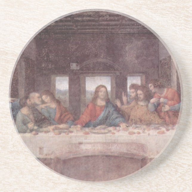 Posavasos Jesús en la última cena, Leonardo da Vinci (Frente)