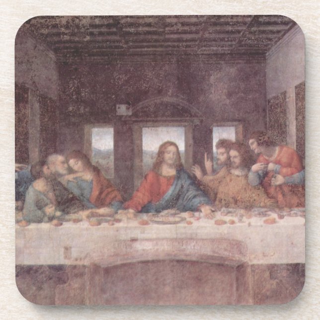 Posavasos Jesús en la última cena, Leonardo da Vinci (Frente)