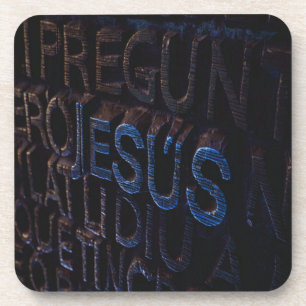 Posavasos Jesús en Piedra Azul Dios Cristiano Amor