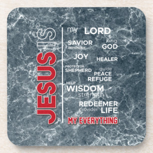 Posavasos Jesús es mi nube de palabras de todo