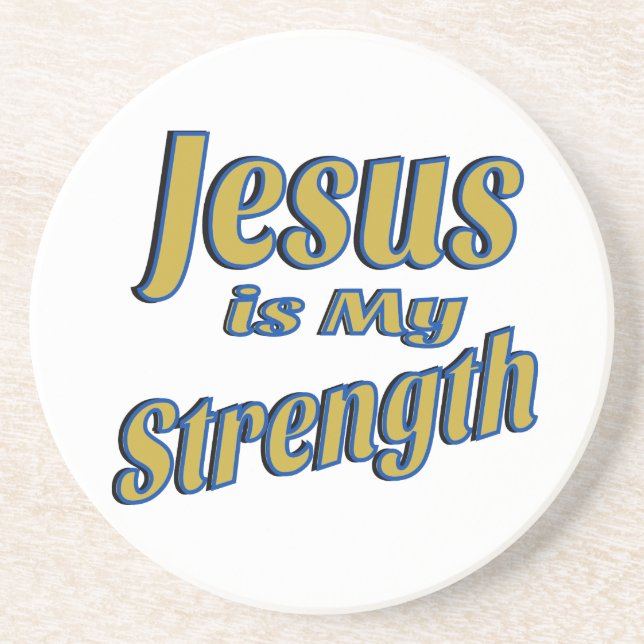 Posavasos Jesús Es Mi Oro De Fuerza (Frente)