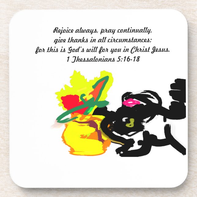 Posavasos jesus here (Frente)