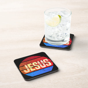 Posavasos Jesús, la forma en que la verdad y la puesta de so