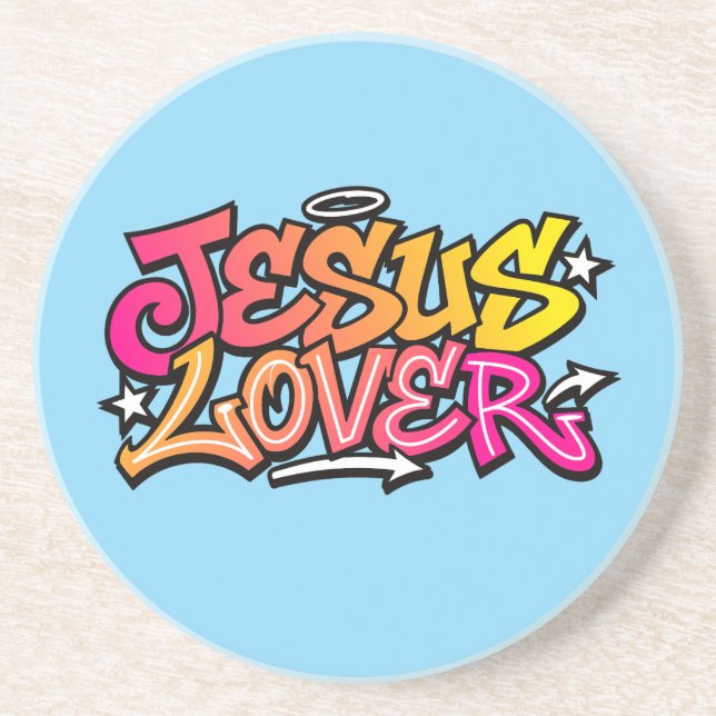 Posavasos Jesus Lover Sandstein Untersetzer (Frente)